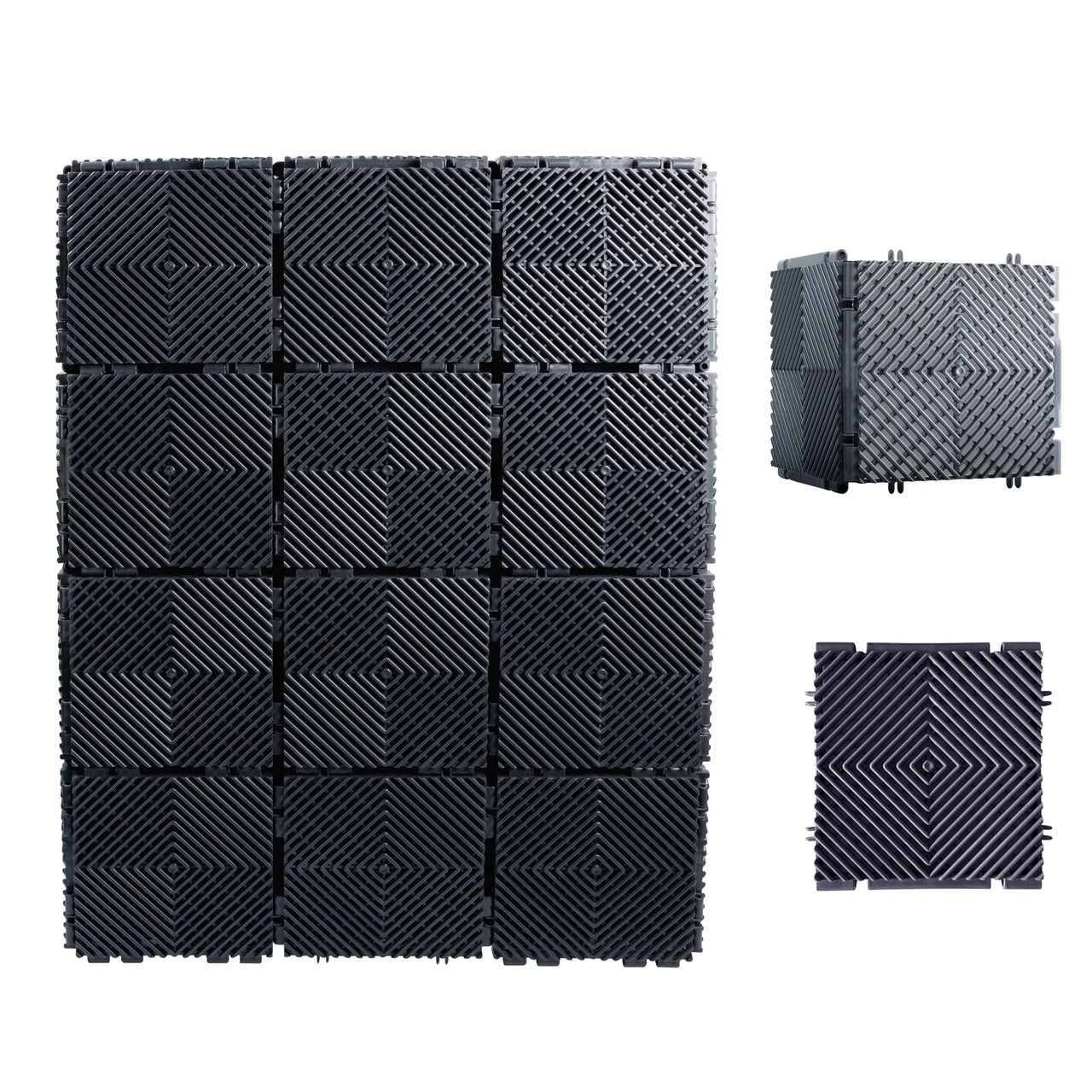 Ready Covers EZ Connect Interlocking Tiles - 50pc CHARCOAL